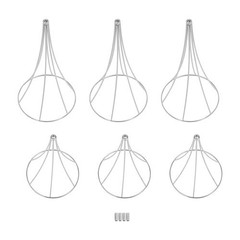 3pcs Set of Modern Silver Metal Flower Stands in Varying Sizes for Wedding Decor