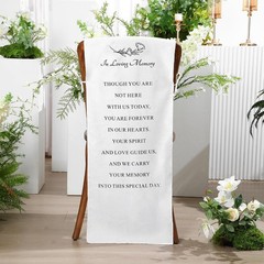 HunnmingRe Reserved Signs for Wedding Reserved Memorial Wedding Chair Sign wi