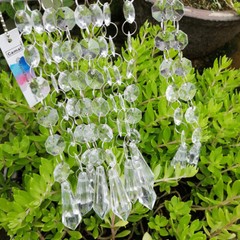 30pcs Long Cone Pendant Acrylic Bead String Garland Chandelier Curtain Party DIY