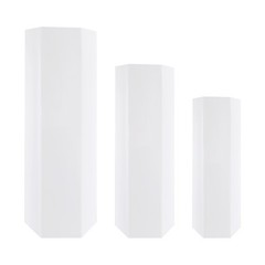 3Pcs Acrylic Display Stand Cake Flower Pedestal Stand For Party Wedding Retail