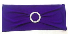 10 Spandex Chair Sashes Elastic Bows Band Wedding Party Decoration – FREE S&H