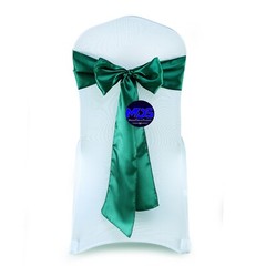 100 EMERALD Satin Chair Sashes Bows Wedding Party Banquet Events DIY Decoration