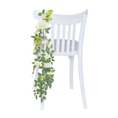 10pcs Wedding Chair Decorations Wedding Aisle Floral Artificial Flowers Handmade