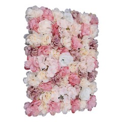 12PCS Artificial Flower Wall Panel Wedding Valentine’s Rose Decorations 40*60CM