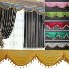 1/3m Detachable Ice Silk Swag for Wedding Party Backdrops Curtain Decorations