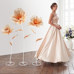 3pc Artificial Flowers Giant Artificial Flower Decoration for Wedding Background
