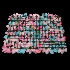 12xArtificial Flower Wall Floral Panel 60x40cm for Wedding Party Backdrop Deco