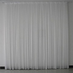 TECHTONGDA 6Mx3M Pleated Wedding Backdrop Curtain Background White Color New