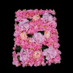 Artificial Flower Wall Panels Artificial Flowers Panels for Decoration 6PCS
