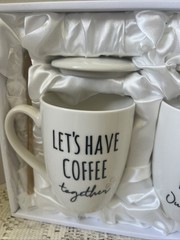 Engagement Coffee Mugs With Lids “Lets Have Coffee Together For The Rest Of Our