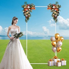 Modern Wedding Backdrop Stand 1*0.5*2m Backdrop Frame Backdrop Stand Rectangle