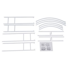 7.2ft Metal Wedding Arch White Garden Arch With Base 150×220cm Wide Sturdy Metal