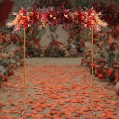 Yellow Backdrop Stand Square Metal Arch Party Frame For Party Wedding Decor