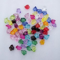 Plastic Gem Stones Nuggets Ice Rocks Table Scatter Fish Tank Vase Decor 27*20mm
