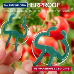 Yinghezu 40 Pcs Plant Support Clips,Tomato Plant Clips 2 Sizes in one Pack | Flo