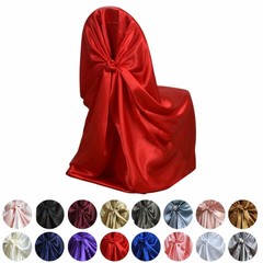 10 pcs SATIN UNIVERSAL CHAIR COVERS Wedding Reception Party Banquet Decorations