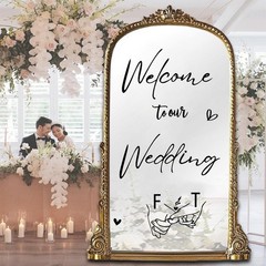 Welcome to Our Wedding Signs Decals Wedding Welcome Sign Selfie Mirror Decal …