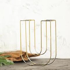 GOLD 8″ tall 3D Metal Wire Letter U Party Wedding Reception Backdrop Supplies