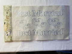 Victoria Lynn Just Married Car Window Decal Sticker & Our Vows Book
