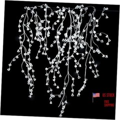Crystal Garland Strands Clear Ice Wire Crystal Garland for Winter Wonderland