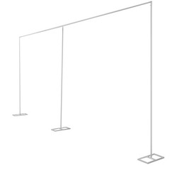 Free Standing Backdrop Support Frame 6×3m Carbon Steel Wedding Background Stand