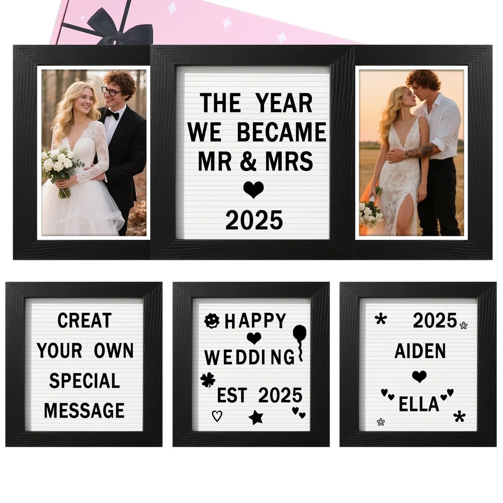 Ithmahco Wedding Picture Frame, Anniversary Personalized Wedding Gifts For Co…