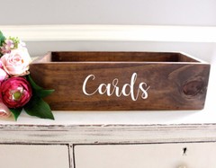 Cards Vinyl Decal Sticker | V1 | Wedding Gifts Box Label