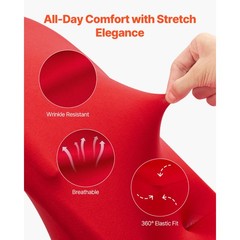 Uimoso 50PCS Red Stretch Spandex Chair Covers for Weddings, Parties, and Dining