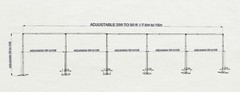 QUICK BACKDROP KIT 8 FT HIGH x 10 FT – 50 FT WIDE PIPE WITH DRAPE(BLACK DRAPES)