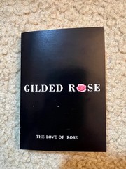 24k Red Gold Plated Rose – with Transparent Stand