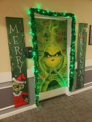 Vohado Merry Christmas Door Cover Green Christmas Decoration Winter Birthday …