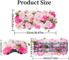 Pack of 10 Wedding Arch Decorations, 20.47 inch Artificial Flower Table
