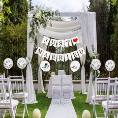 Just Married Decorations JUST MARRIED Wedding Party Decoration Car White