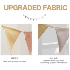3.93 Feet Triangle Flag Banner Bunting Pennant for Kids Teepee Tent,Party and…