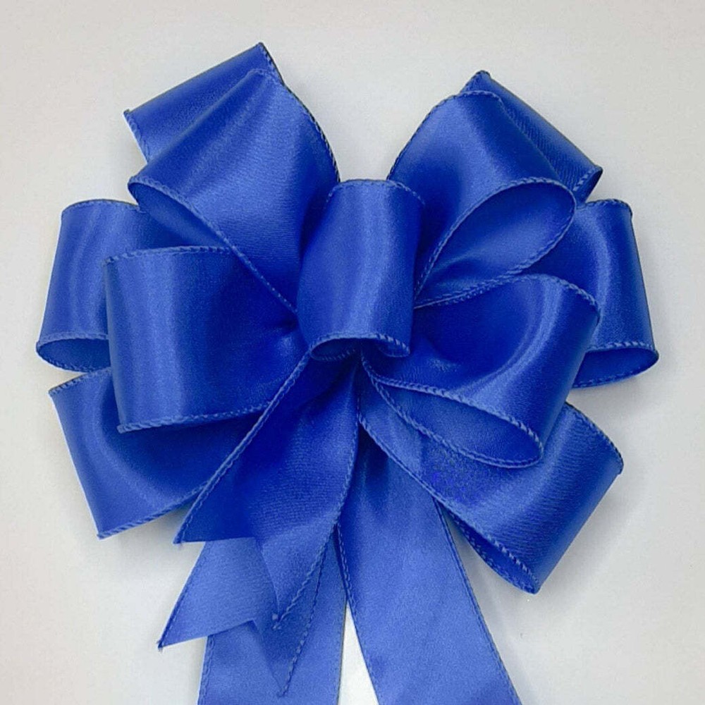 Royal Blue Satin Bow