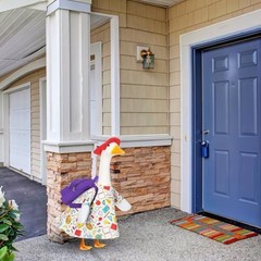 Porch Goose Clothes Back to School Set Fits For 23 Inch Lawn Goose with Bag
