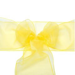 10/20/50/100 Pcs Organza Chair Cover Sash Bow Wedding Party Venue Decoration