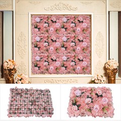 12 Pcs Flower Wall Panels Roses Hydrangeas Wedding Party Venue Backdrop Decor
