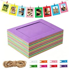 48 Pack Paper Picture Frames, 4 x 6 Inch Colorful Picture 48 PCS Multicolor