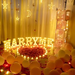 BDUSXYZ 6147pcs Marry Me LED Marquee Light Up Letters Sign Proposal Decoratio…