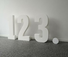 Polystyrene Number 95cm Decoration Buy Birthday Standing Anniversary Number Number