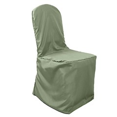 100 pcs Eucalyptus Green POLYESTER BANQUET CHAIR COVERS Wedding Reception Party