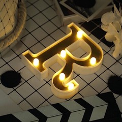 6″ tall GOLD R LED Lighted Marquee Letters Sign Party Wedding Events Decorations