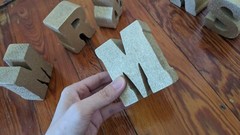 Mr & Mrs Gold Glitter Wood Letter Blocks Decor wedding venue decoration sparkle