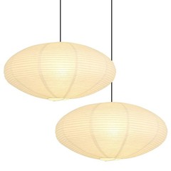 White Oval Paper Lantern Lampshade set of 2, 20″x10” Paper Lanterns Pendant …