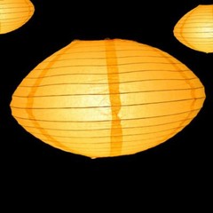 16″ Yellow Saturn Paper Lantern