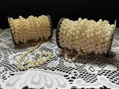 8mm Light Ivory Pearl Garland Wedding Decorating.