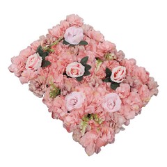 12x Flower Wall Panel 23 x 15in Artificial Roses Hydrangeas for Wedding & Party