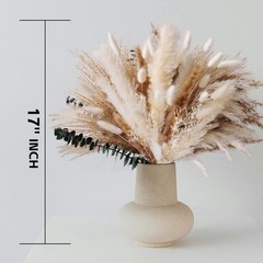 Dried Flower Bouquet – Ppas Grass, Bunny Tails, Olive Green Eucalyptus &
