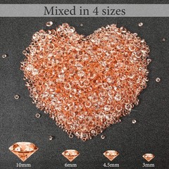 Hicarer 7000 Pieces Diamond Decorations Bling Bling Diamond Vase Filler Acrylic